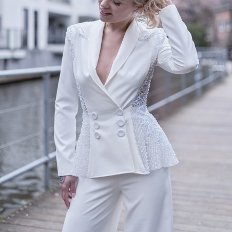 Shawl collar double breasted blazer Dagmara Joly