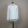 veste courte blanche femme en tweed