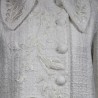 Veste courte blanche femme en tweed