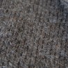 Pull femme marron manches raglan tricoté à la main. Fabrication française.