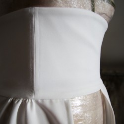 Surjupe de mariée amovible traine à taille haute