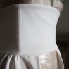 Surjupe de mariée amovible traine à taille haute