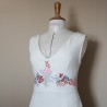 Robe de Mariée longue Fendue avec Décolleté en V– Sur Mesure en France