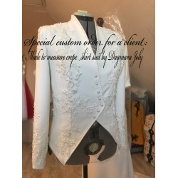 Tailleur Jupe de Mariage Sur Mesure