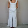 Robe de mariée fourreau minimaliste | Gaine en crêpe moderne faite main en France