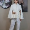 Contemporary bridal outerwear, alternative to a traditional veil