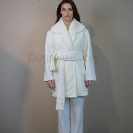 Short wedding dress topper with belt