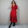 Robe chemise inspirée du style cottagecore avec détails artisanaux