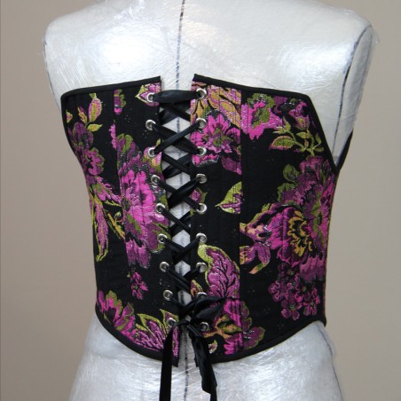 Vue arrière du corset mettant en valeur le laçage réglable et la coupe structurée.