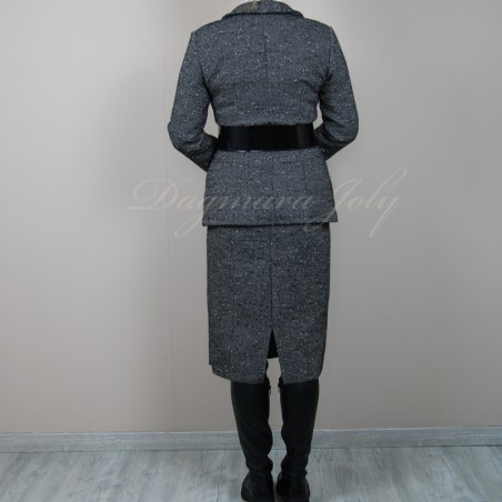 Back view of Stylish handmade skirt suit