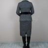 Back view of Stylish handmade skirt suit