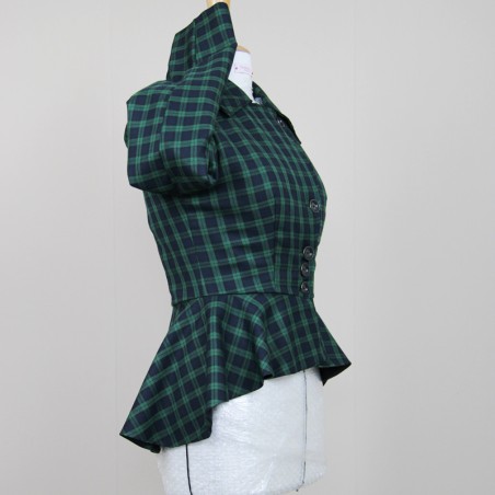 Blazer de bureau élégant à fermeture asymétrique et coupe ajustée