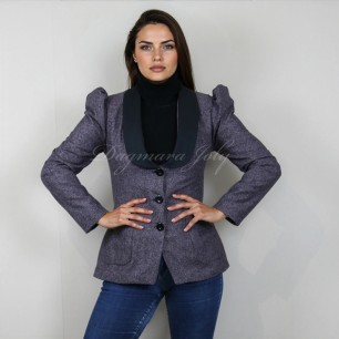 Made-to-measure tweed blazer for professional office wear