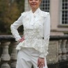 Tailleur pantalon de mariée couture  – Sur mesure fait main en France