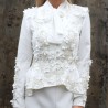 Tailleur pantalon de mariée couture  – Sur mesure fait main en France