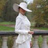 Tailleur pantalon de mariée couture  – Sur mesure fait main en France