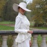 Hand-Embellished Bridal Jacket  - Peplum Wedding Blazer - Couture Wedding Cover-Up - Made to Order and measure