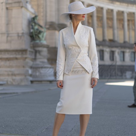 Asymmetrical Bridal Jacket: Topper for wedding dresses, modern bride accessory