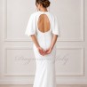 Robe de Mariée en Crêpe – Dos Nu et Traîne