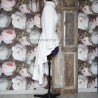Asymmetrical minimalist crepe bridal blazer side view