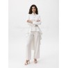 Tailleur pantalon de mariée moderne vue de face