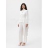Tailleur de mariée  moderne et minimaliste avec pantalon droit