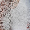 zoom on fabric of bridal cape