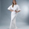 Robe de mariée longue en dentelle de Chantilly faite sur mesure