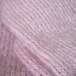 ONE OF A KIND Hand knit pink mohair sweater