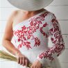 Robe de mariée mi longue broderie main