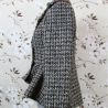 Veste en tweed à basque asymetrique femme