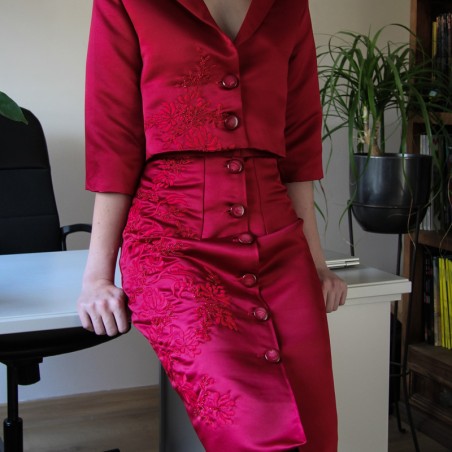 Tailleur veste crop avec jupe crayon Dagmara Joly