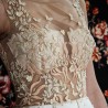 Robe ivoire asymétrique sans manches