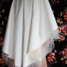 Robe ivoire asymétrique sans manches