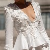 Wedding peplum skirt suit