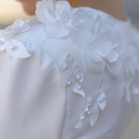 Veste de mariée à basque