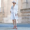 Wedding peplum skirt suit shawl col jacket