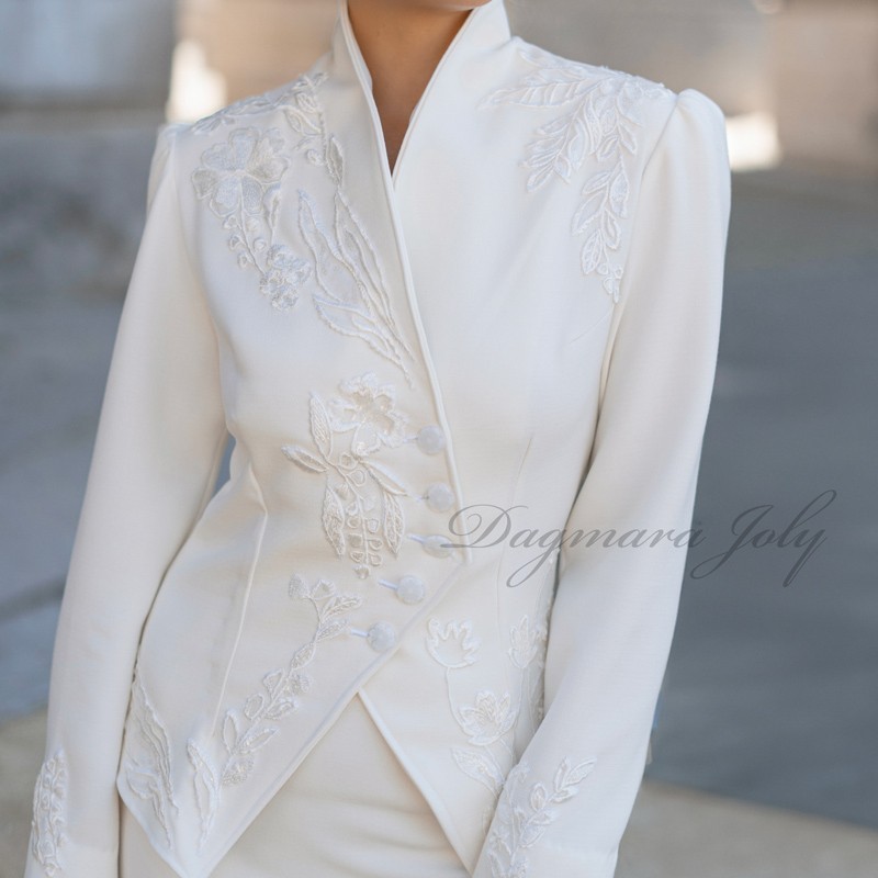 Tailleur jupe crayon mariage