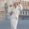 Pencil skirt wedding suit