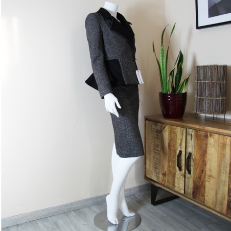 Double breasted pencil skirt suit , made to measure