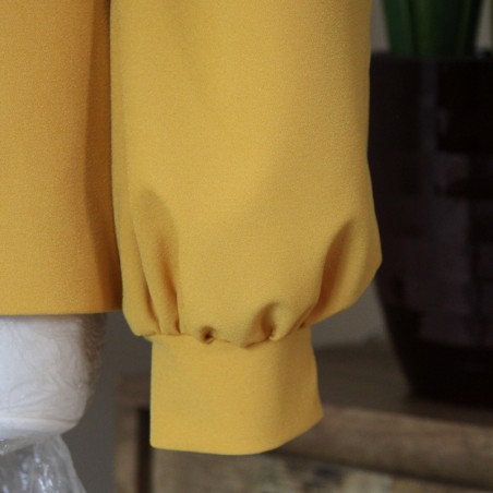 Zoom on detail of ballon sleeves