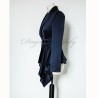 Asymmetrical peplum shawl collar single breasted women blazer , made to measure
