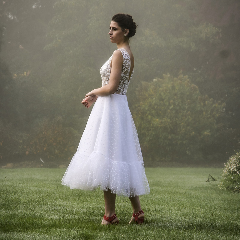 robe mariage en tulle blanc